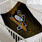 Pittsburgh Penguins Hockey Team Flannel Fleece Throw Blanket